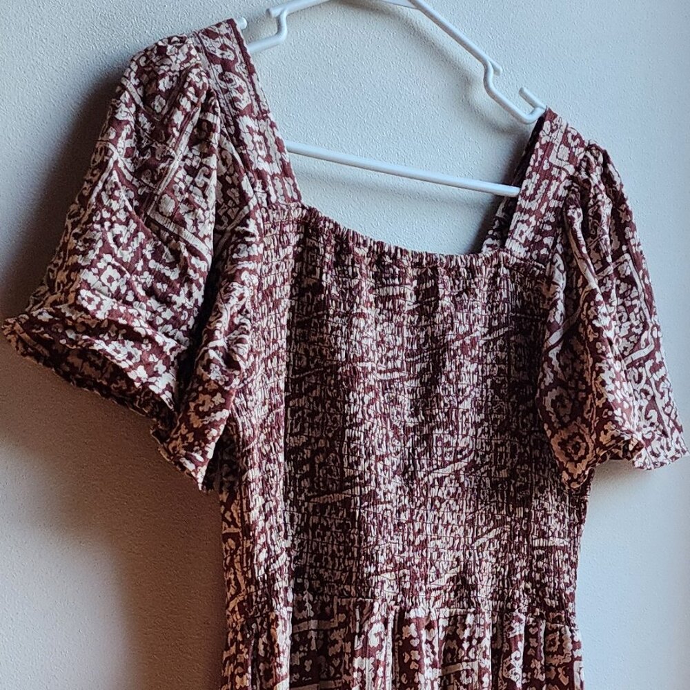 Angie Aztec Southwestern Style V-Neck Midi Sundress Size Large - Picture 11 of 15